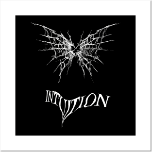 intuition halloween spider web heart Posters and Art